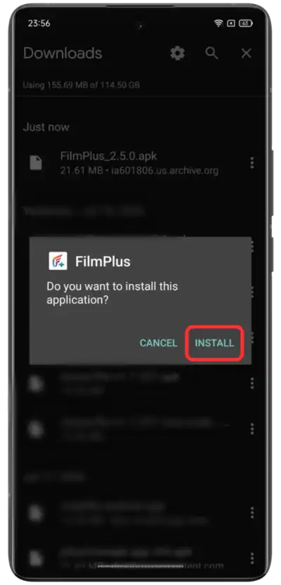 FilmPlus APK Download V2.5.0 Latest (For Android) Free! 17 Install the App